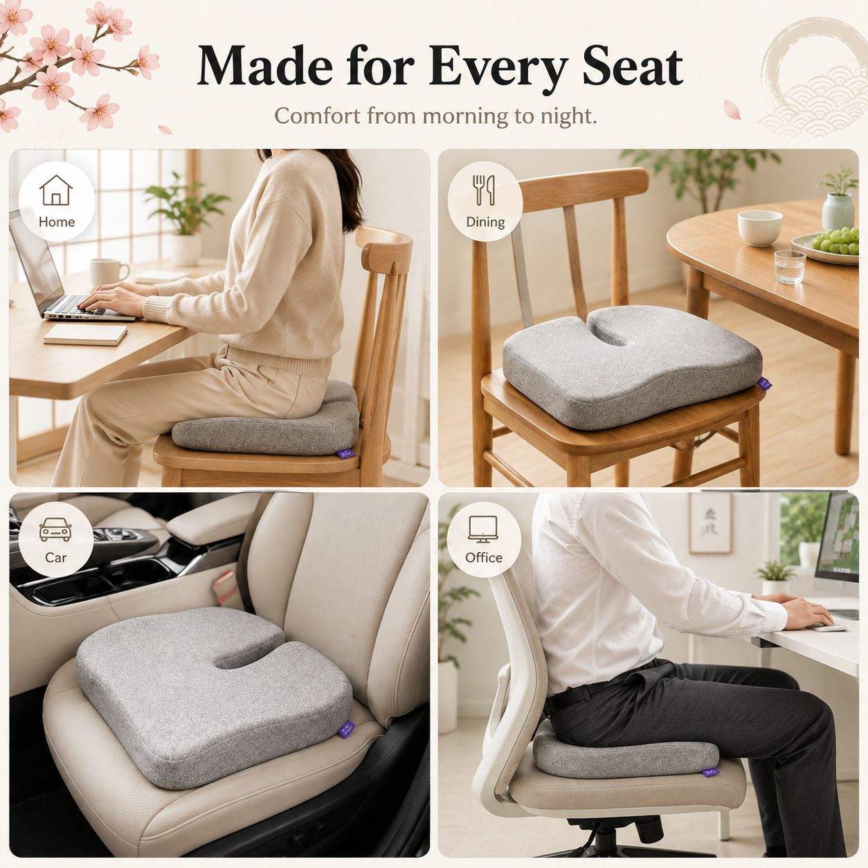 Honekawa™ Comfort Seat Cushion