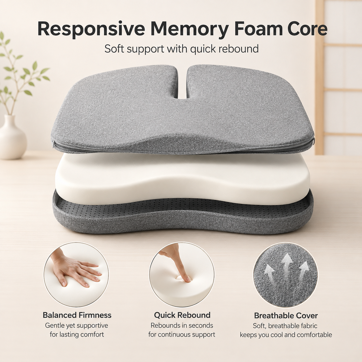 Honekawa™ Comfort Seat Cushion